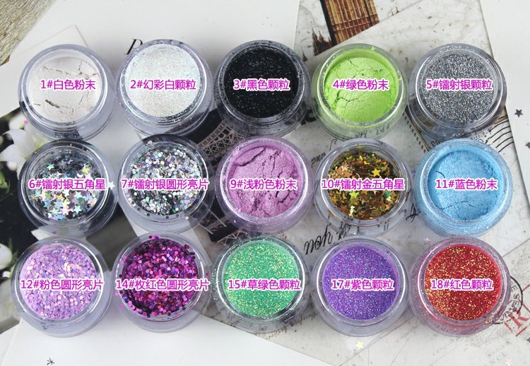 Chương trình biểu diễn cho trẻ em nổi bật Long lanh làm sáng bột Làm đẹp phấn mắt Nail Hạt phấn mắt Pearl phấn mắt mac