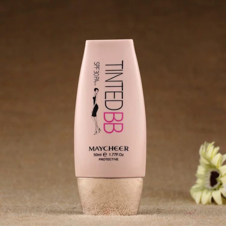 Meiqianer multi-effect Mineral Repair bb Cream nude trang điểm che khuyết điểm dưỡng ẩm cách ly học sinh kem nền dạng lỏng TINTED BB cream - Kem BB