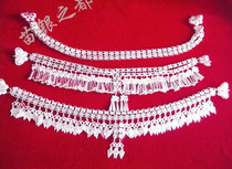 Ethnic costumes silver ornaments Miao and Dong belts waist chains Miao silver belts