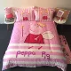 Bông Hello Kitty gia đình kt bốn chải Holle bông chăn chào con mèo cô gái cô gái Sheets - Bộ đồ giường bốn mảnh
