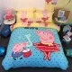 Bông Hello Kitty gia đình kt bốn chải Holle bông chăn chào con mèo cô gái cô gái Sheets - Bộ đồ giường bốn mảnh