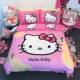 Bông Hello Kitty gia đình kt bốn chải Holle bông chăn chào con mèo cô gái cô gái Sheets - Bộ đồ giường bốn mảnh
