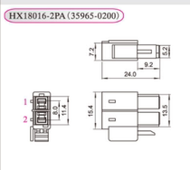 Red Star plug-in HX18016 2PS 35965-029 Transparent red 1000 pieces per pack