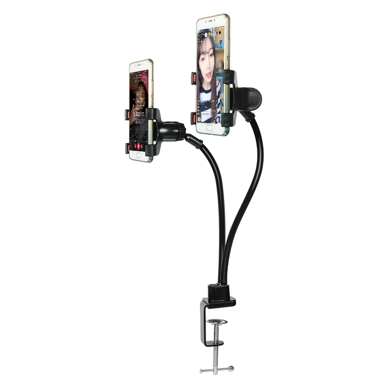 Sloth Double Mobile Phone Live Bracket Bedside Mobile Phone Microphone Holder double clip frame Multi-functional beauty brace