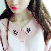 Một cặp Brothers áo giá cổ nhỏ pin trâm nút pin máu Hàn Quốc phụ kiện corsage pin cổ áo hoa khóa trâm cài áo hàn quốc