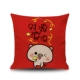 2019 niên kim lanh lợn Truyền Tin gối New Year Năm tốt lành của Pig đệm gối quà gối hoàng đạo - Trở lại đệm / Bolsters gối tựa lưng văn phòng cao su non