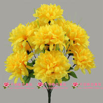 Thousands of feather sails 12 middle ear chrysanthemum Qingming Festival sacrifice simulation chrysanthemum tomb placement silk flowers plant pots