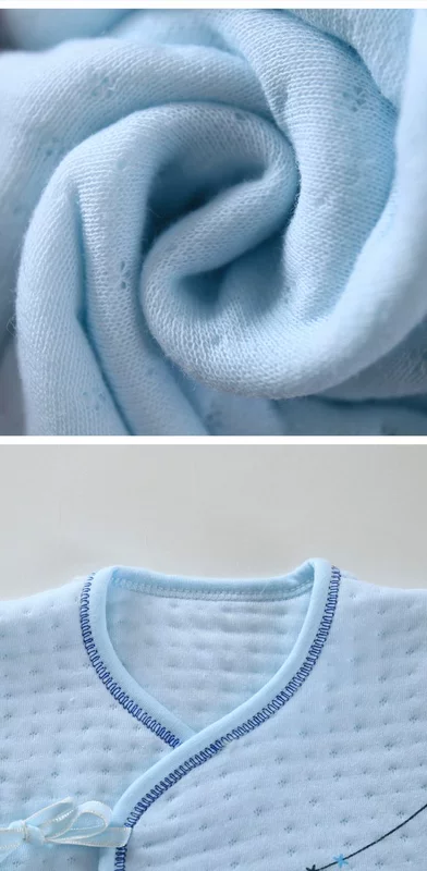 Bộ quần áo mùa đông cho bé bộ quà tặng cotton mùa xuân và mùa thu cho bé sơ sinh trăng tròn bé ấm 7 bộ