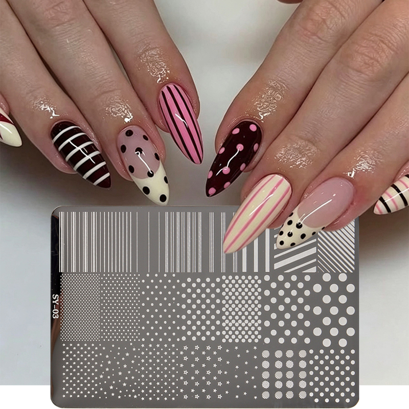 ins European and American Hot Girl Popular Leopard Print, Zebra Print, Snake Print, Polka Dot, Star, Floral English Nail Art Stamping Plates ins European and American Hot Girl Popular Leopard Print, Zebra Print, Snake Print, Polka Dot, Star, Floral English Nail Art Stamping Plates