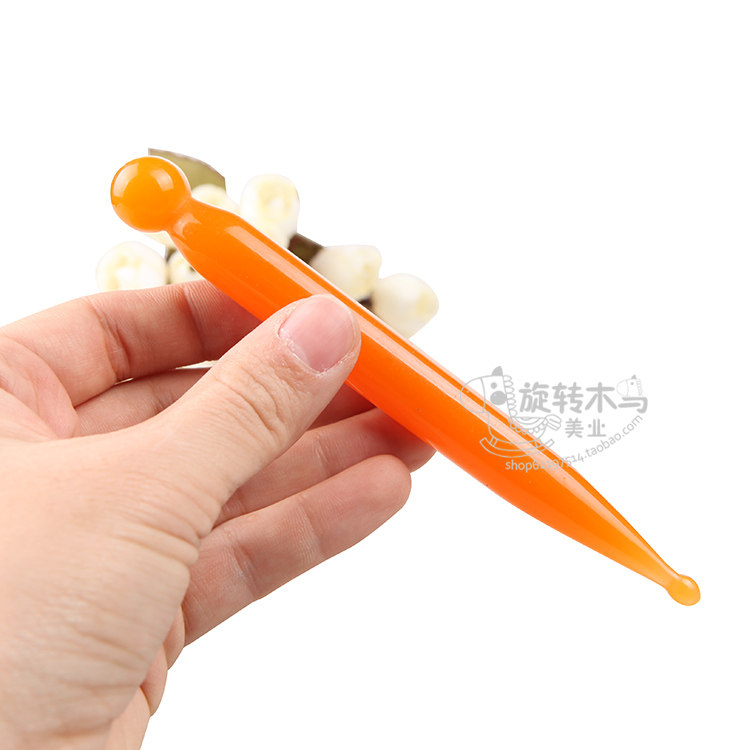Beeswax resin dialing stick acupuncture stick acupuncture pen yellow black round dialing muscle stick scraping board