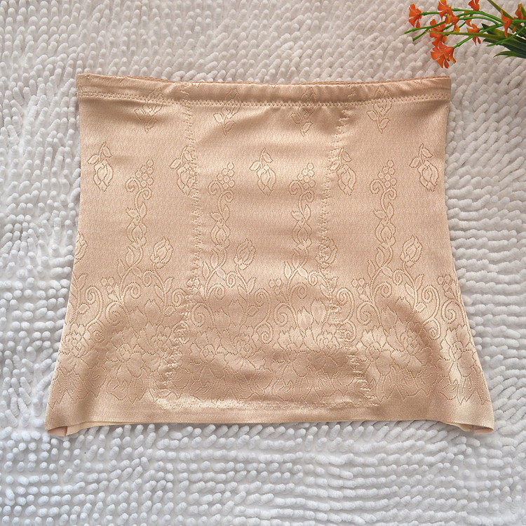 Summer ice refreshing short section with anti-roll bone traceless one-piece invisible plastic body underwear bunches with bunches waist and breathable women