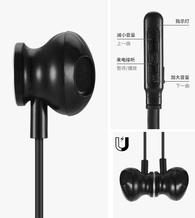 máy nghe nhạc mp3 samsung Tai nghe mp3 dành cho sinh viên tích hợp thể thao nam và nữ chạy thẻ cắm tai nghe không dây từ tính Walkman - Máy nghe nhạc mp3 máy nghe nhạc bluetooth