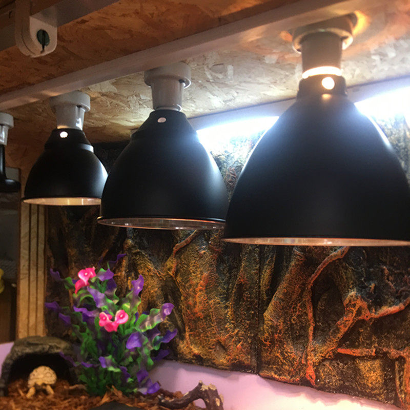 Reptile Small Deep Barrel Lampshade Uvb Light Aluminum High Reflective Enhanced UV Lamp Enhanced Output Solar Light Spotlight