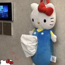 Милая коробка для салфеток Hello Kitty девчачье сердце мультяшная кукла подвесная тканевая крышка для хранения KT плюшевая сумка для хранения куклы