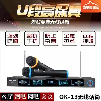 SSTE OK-13A Home KTV Wireless Microphone One Drag Two Conference Speech Kge U Section Microphone