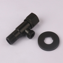304 stainless steel Black angle valve triangle valve water check valve switch valve faucet three-way angle valve control valve
