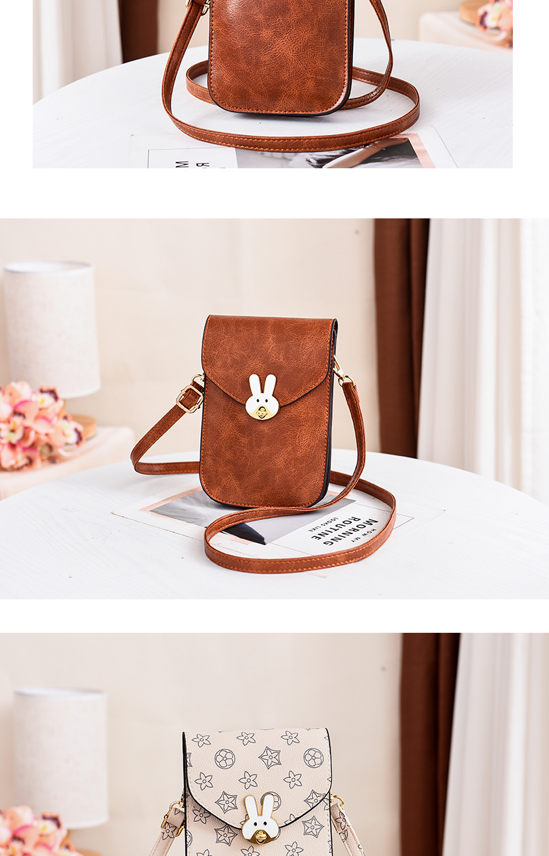 Mùa hè điện thoại di động túi nhỏ túi nữ 2019 mới hoang dã thời trang mini dọc một bên đeo túi da mềm - Túi điện thoại túi đeo nữ