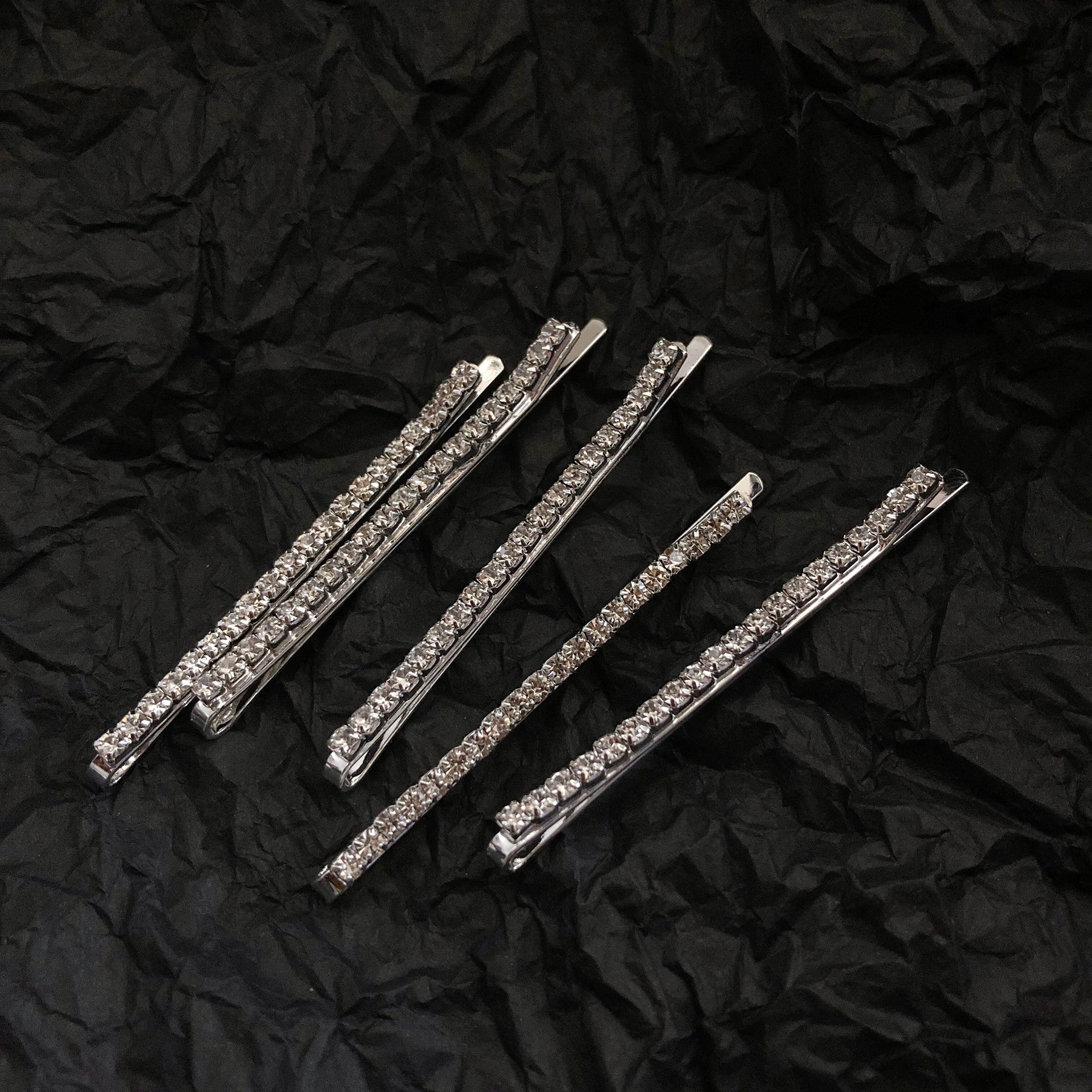 Blingbling Jinnie Jennie same hair with Korean water drill one-fold clip teenage side clip hair clip