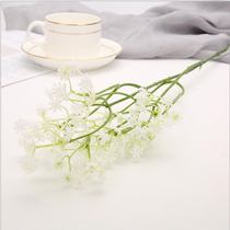 Plastic white full Star emulation Flower Fancy Flowers Wedding photo Photo Props Home Decoration Living Room Exhibition Hall Flower Arrangement