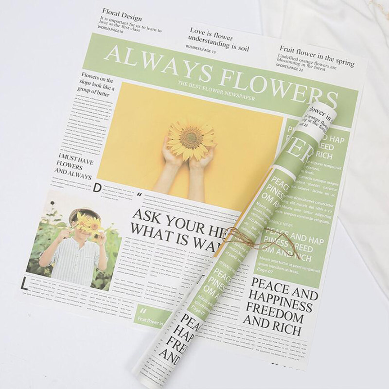 Renaissance English Paper Bouquet Package Paper Photography Photo Wedding Prop English Newspaper Photo Background Paper