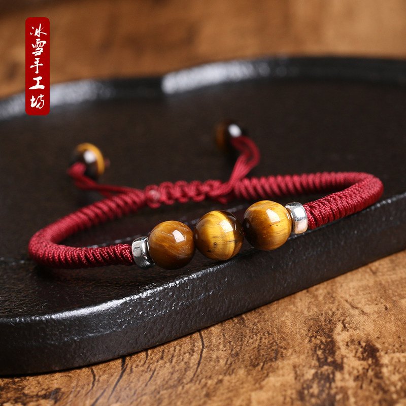 Red Rope Handmade 925 silver Transfer Everest Everest Everest Individuality Hand Rope Male Red Rope Schoolgirl Handmade Female