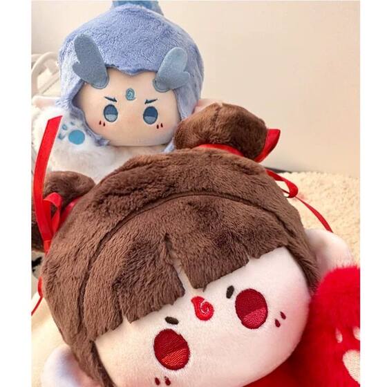 电影哪吒之神话故事周边哪吒敖丙手偶公仔毛绒玩具娃娃生日礼物女