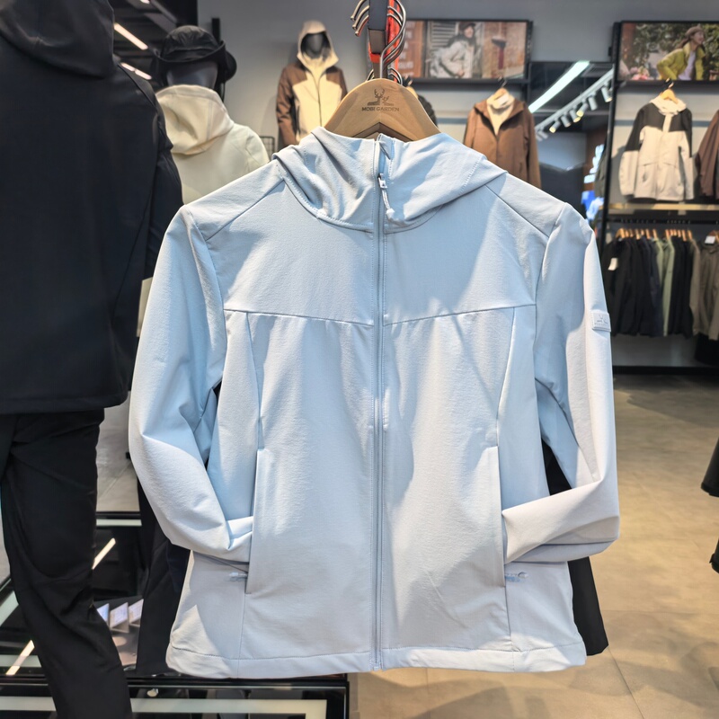 Mugaodi Stretch Jacket for Women, 2026 Spring Outdoor Hiking and Mountaineering Casual Hooded Jacket Zw26101012