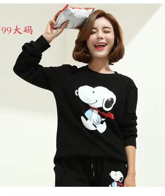 Mùa đông cộng với nhung dày ấm áp cộng với phân bón Áo len nữ XL chất béo áo sơ mi dài tay MM đã mỏng quần áo thời trang nữ