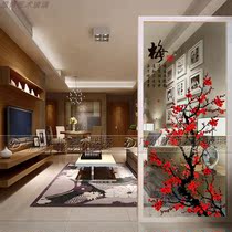 Light luxury art glass partition screen Living room lattice tempered office frosted aluminum alloy transparent shower entrance wall