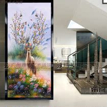 New Chinese screen partition wall folding mobile home small simple bedroom entrance Nordic decoration small household type