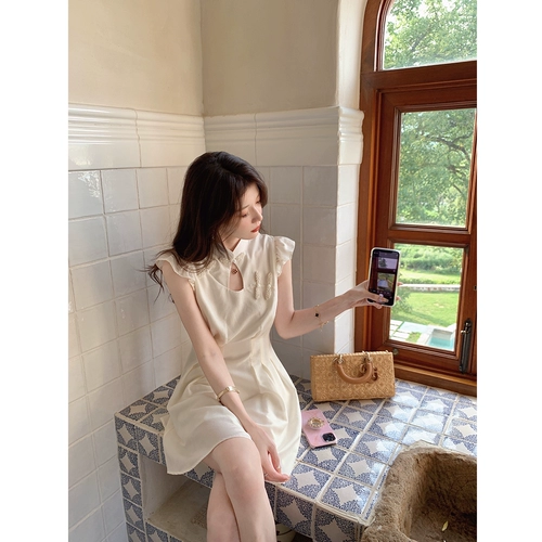 Джилл старшая сестра в июле и рукава Хуа Сяофей китайский чинсам/летучая мышь талия и тонкая ленивая операция