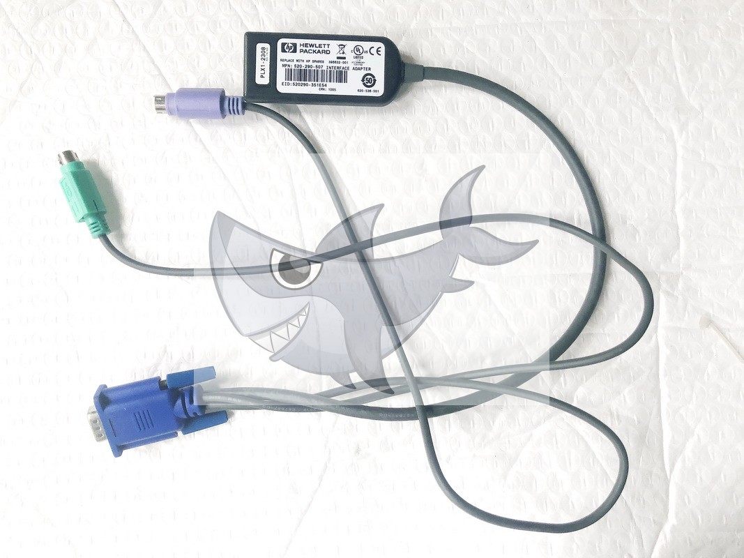 HP HP KVM Console Switch PS2 Cable Braided cable Round mouth Keyboard Mouse