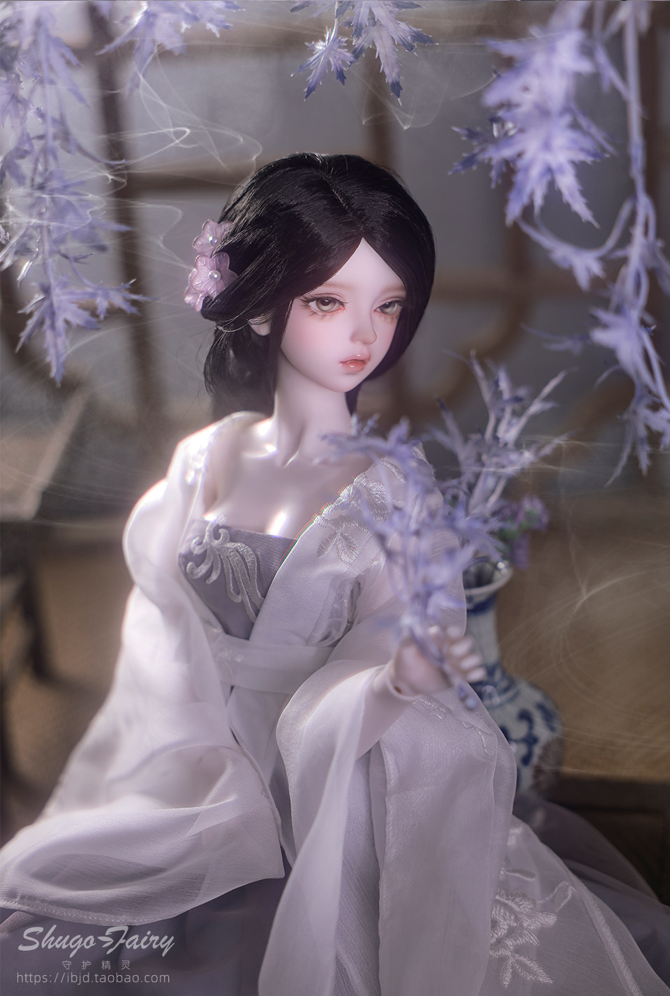 Кукла BJD 正 版 bjd 娃 娃 陈 圆 圆 秦 淮 八 艳 3 分 女 人 偶 古 风 妆 面 xaga 现 货 as 贵...