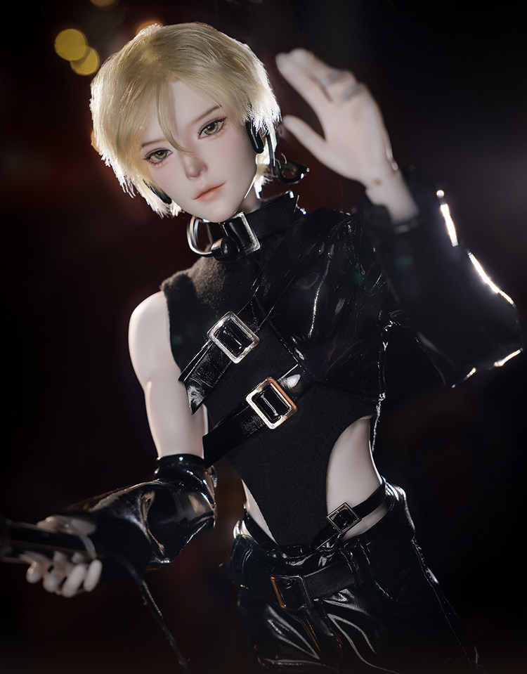 Full Set 1/4 BJD Doll Rock Boy Man Male Face Up Eyes Clothes Ball