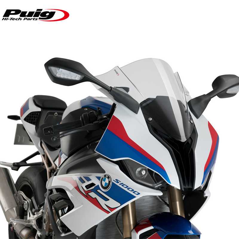 BMWS1000RR modified elevation, heightened, increased front windshield, windshield, shroud, imported PUIG from Spain