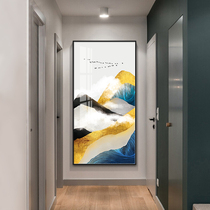 Entrance decoration painting at the end of the corridor atmospheric vertical version modern minimalist fantasy aisle murals entering the door wall hanging paintings to attract money