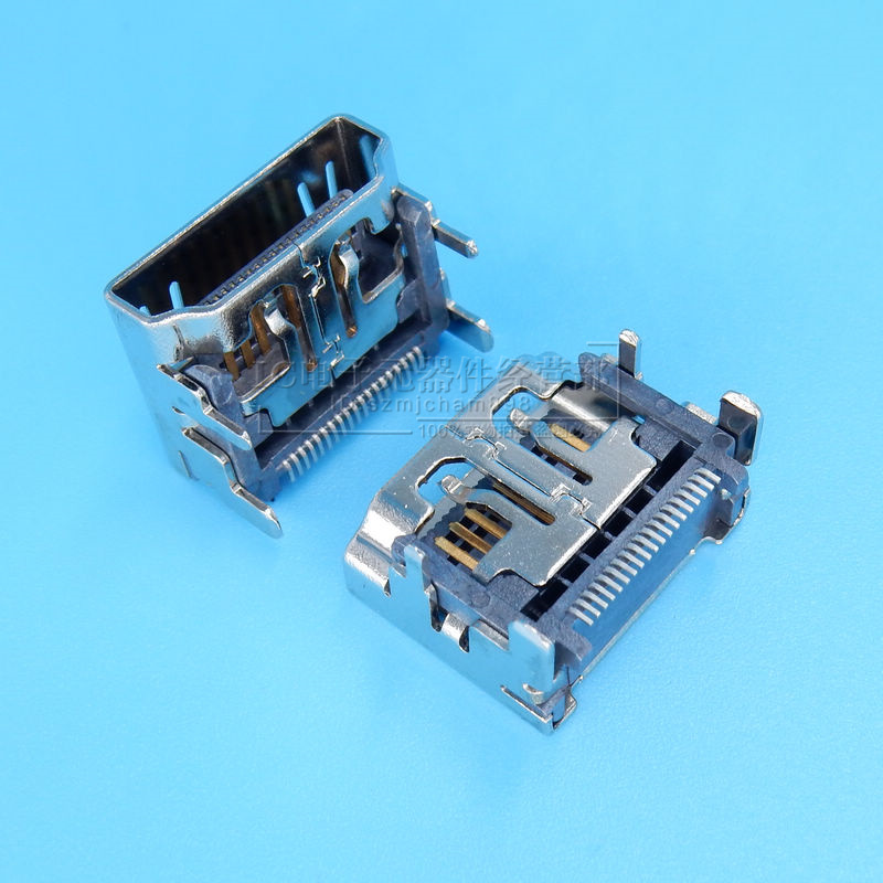 High-quality HDMI interface HDMI high-definition socket 19P patch high-definition transmission seat HDMI female seat nickel-plated