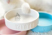 ZOO | macaron ceramic bowls young cat bowls water basin rice basin kittens anti-slip anti-overturning small dog teddy