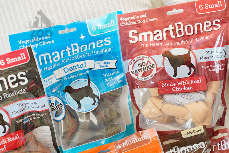 Zoo│ American SmartBones Clean Răng Clip Meat Bone Keo Pet Molar Stick Chicken Beef Dog Snacks - Đồ ăn vặt cho chó đồ ăn vặt cho chó