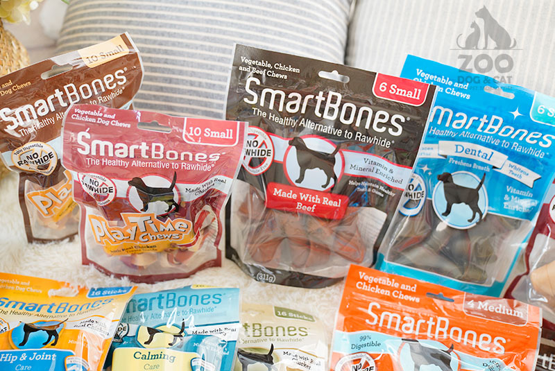 Zoo│ American SmartBones Clean Răng Clip Meat Bone Keo Pet Molar Stick Chicken Beef Dog Snacks - Đồ ăn vặt cho chó đồ ăn vặt cho chó