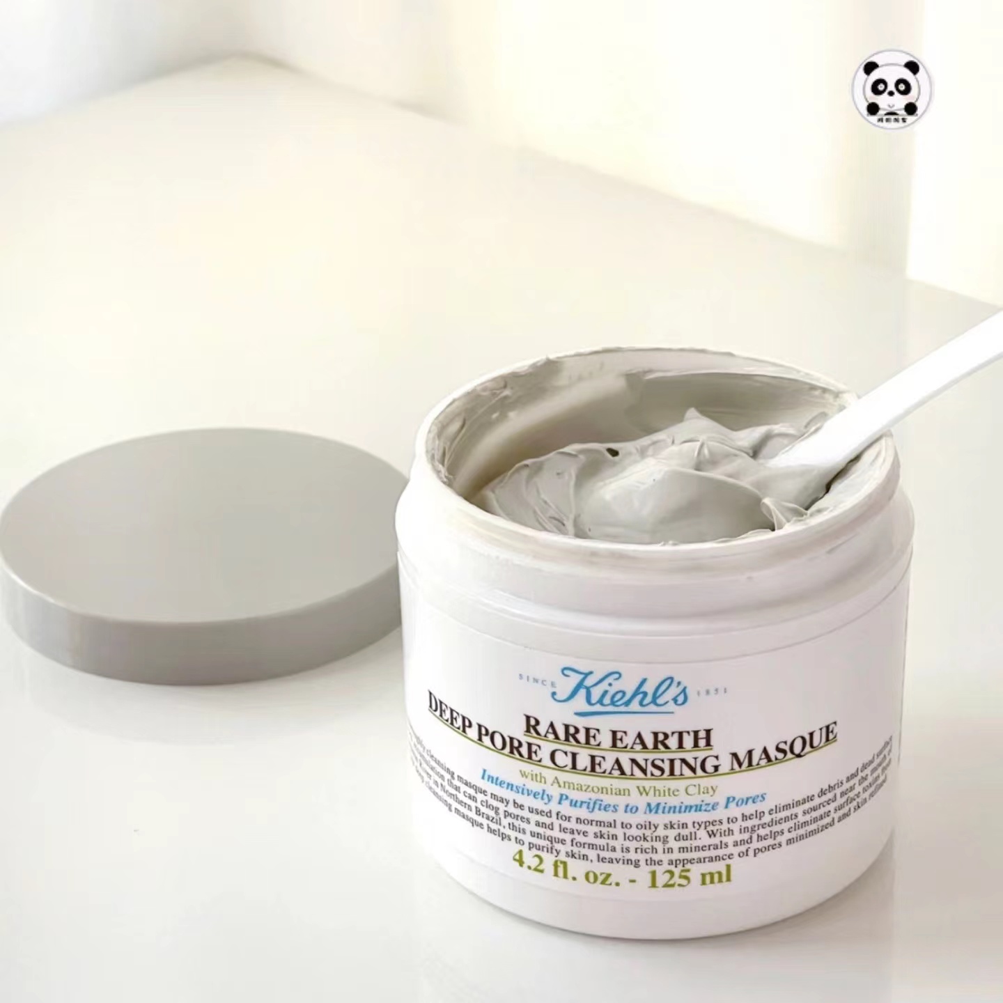Spot huge discount kiehls Kiehl's white mud mask Amazon cleansing mask 125ml to remove blackheads and close mouth