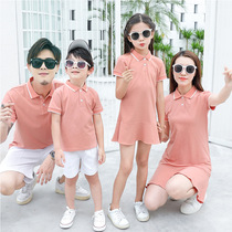 Not the same pro-son fit a three-foursquare T-shirt 2022 new online red summer clothing short sleeve POLO shirt dress