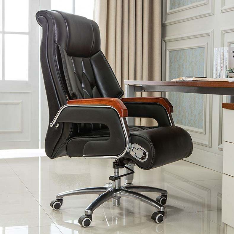 Shanghai office furniture company boss office chair simple fashion executive chair boss chair leather home computer chair