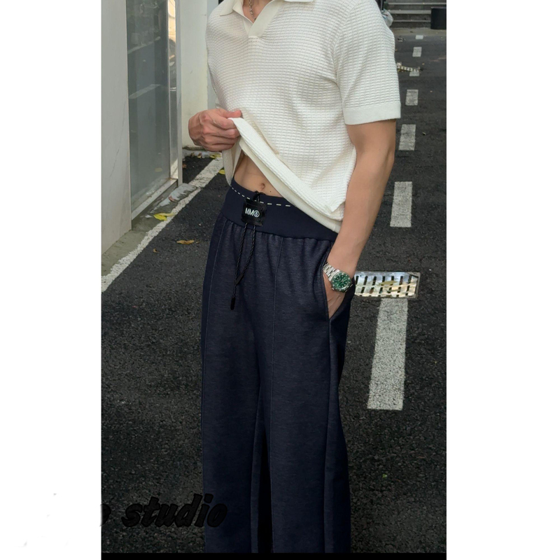 Mbm-2 [Hemp Denim] Misty Indigo Autumn New Trend Casual Denim Long Pants Men's Loose Casual Pants