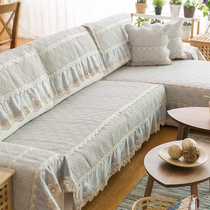 Washed cotton hand embroidery sofa cushion Pure cotton fabric simple modern Prince princess cover towel custom cushion