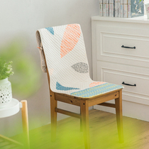 Simple cotton integrated chair cushion four seasons office Nordic plain dining chair cushion customized Four Seasons backrest cushion