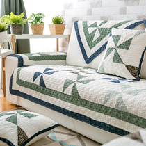Cotton sofa cushion four seasons universal simple modern living room non-slip cotton fabric cover sofa towel