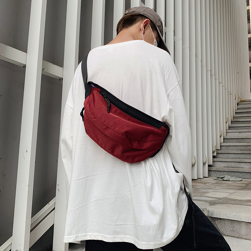 Tidal Boobs Chest Bag Men Ins Tide Overfire Diagonal Satchel Summer Sports Purse Strings Day Tie Bag Men's Bag Packs Single Shoulder Bag