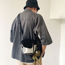 Tide Single Shoulder Bag Men Canvas Bag Damp Satchel Satchel students Cross-pack Korean version Backpack Boyss Tide Pouch