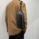 Сумка на одно плечо, нагрудная сумка, мужской кожаный рюкзак, из натуральной кожи, воловья кожа